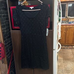 NWT Isaac Mizrahi Black Dress in M